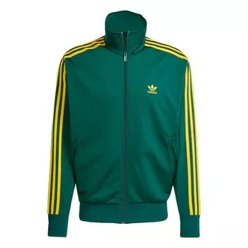 Толстовка с капюшоном на молнии ADIDAS ORIGINALS Adicolor Classics Firebird, изумрудный