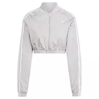 Толстовка с капюшоном на молнии ADIDAS ORIGINALS Adicolor Teamgeist, светло-серый