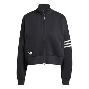 Толстовка с капюшоном на молнии ADIDAS ORIGINALS Neuclassics, черный