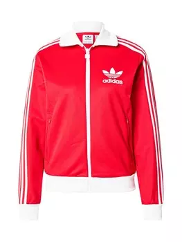 Толстовка с капюшоном на молнии ADIDAS ORIGINALS Beckenbauer, красный