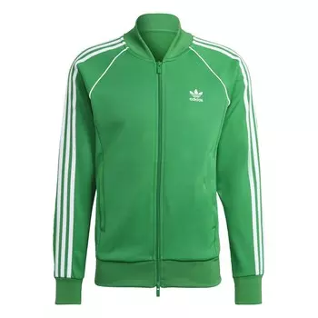 Толстовка с капюшоном на молнии ADIDAS ORIGINALS Adicolor Classics, цвет Grass green