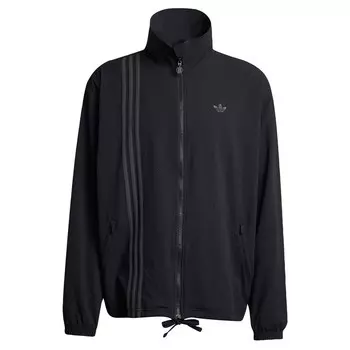Толстовка с капюшоном на молнии ADIDAS ORIGINALS Seersucker Firebird, черный