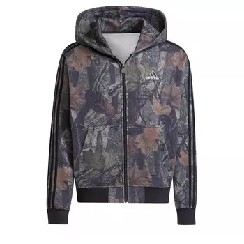 Толстовка с капюшоном на молнии ADIDAS ORIGINALS, черный