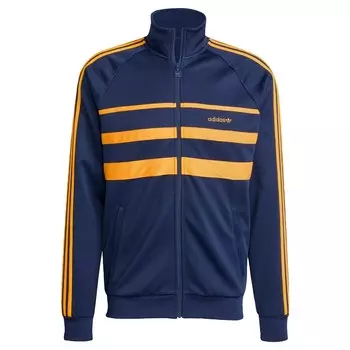 Толстовка с капюшоном на молнии ADIDAS ORIGINALS The First, темно-синий