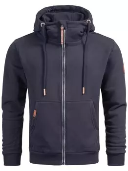 Толстовка с капюшоном на молнии Alessandro Salvarini Zip-Up Hoodie Geenio, темно-синий