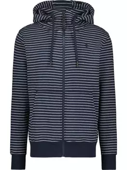 Толстовка с капюшоном на молнии Alife and Kickin Zip-Up Hoodie Trasher, морской синий
