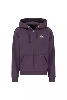Толстовка с капюшоном на молнии ALPHA INDUSTRIES, фиолетовый