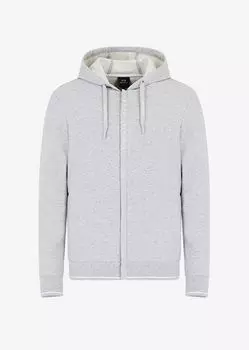 Толстовка с капюшоном на молнии Armani Exchange, серый
