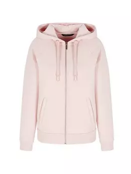 Толстовка с капюшоном на молнии ARMANI EXCHANGE Zip-Up Hoodie, темно-розовый