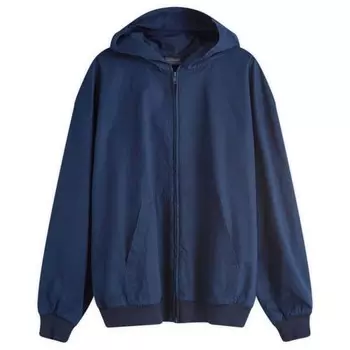 Толстовка с капюшоном на молнии Balenciaga, синий