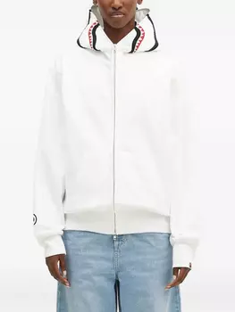 Толстовка с капюшоном на молнии BATHING APE Shark A Bathing Ape, белый