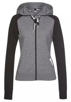 Толстовка с капюшоном на молнии BENCH, черный