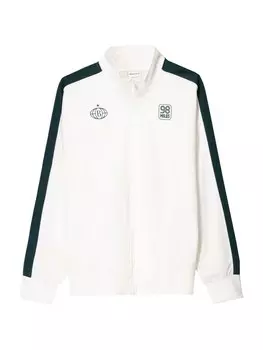 Толстовка с капюшоном на молнии Bershka, белый