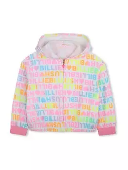 Толстовка с капюшоном на молнии Billieblush, белый