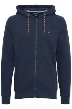 Толстовка с капюшоном на молнии BLEND Zip-Up Hoodie, морской синий