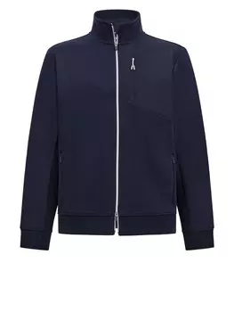 Толстовка с капюшоном на молнии Boggi Milano B TECH, темно-синий