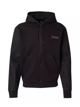 Толстовка с капюшоном на молнии BOSS Zip-Up Hoodie, цвет black/black denim