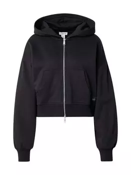 Толстовка с капюшоном на молнии Calvin Klein Jeans, черный