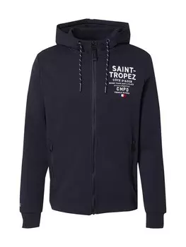 Толстовка с капюшоном на молнии CAMP DAVID, темно-синий