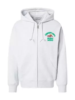 Толстовка с капюшоном на молнии Carhartt WIP Pronto, пятнистый серый