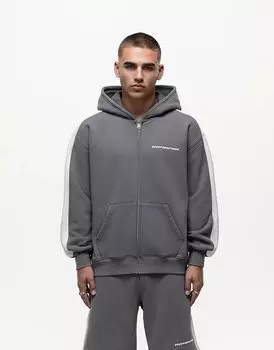 Толстовка с капюшоном на молнии черного цвета Good For Nothing