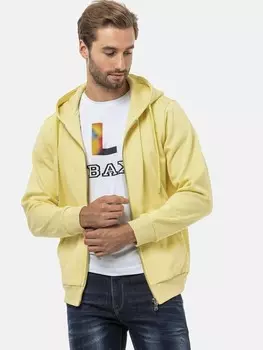 Толстовка с капюшоном на молнии CIPO & BAXX Zip-Up Hoodie, желтый