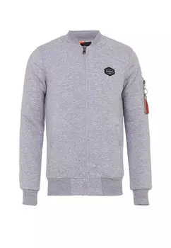 Толстовка с капюшоном на молнии CIPO & BAXX Bevy, серый