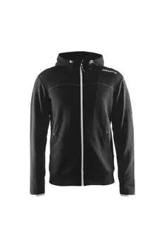 Толстовка с капюшоном на молнии для отдыха CRAFT, черный
