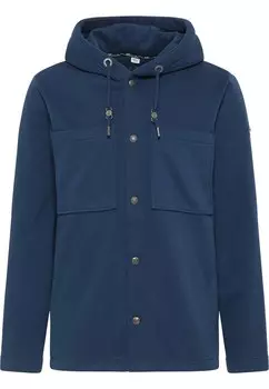 Толстовка с капюшоном на молнии DreiMaster Vintage Takelage, темно-синий