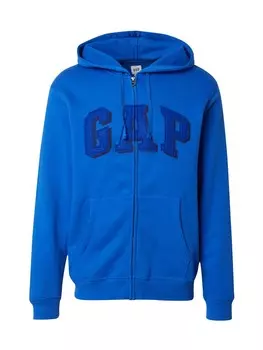 Толстовка с капюшоном на молнии GAP Zip-Up Hoodie HERITAGE, синий