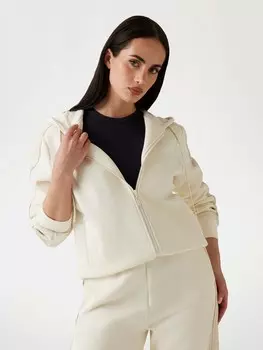 Толстовка с капюшоном на молнии GUESS, белый