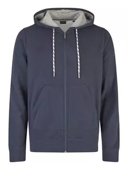 Толстовка с капюшоном на молнии HECHTER PARIS Zip-Up Hoodie, ночной синий