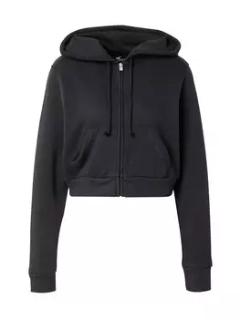 Толстовка с капюшоном на молнии HOLLISTER Zip-Up Hoodie, черный
