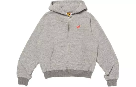 Толстовка с капюшоном на молнии HUMAN MADE, серый