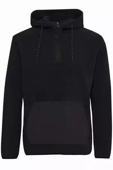 Толстовка с капюшоном на молнии INDICODE JEANS Zip-Up Hoodie, черный