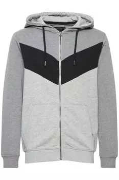 Толстовка с капюшоном на молнии INDICODE JEANS Pock, серый