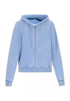 Толстовка с капюшоном на молнии IZIA Fashion Look, светло-синий