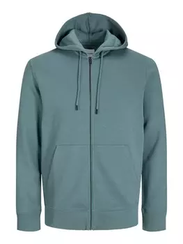 Толстовка с капюшоном на молнии JACK & JONES Zip-Up Hoodie JJESTAR, пыльно-голубой
