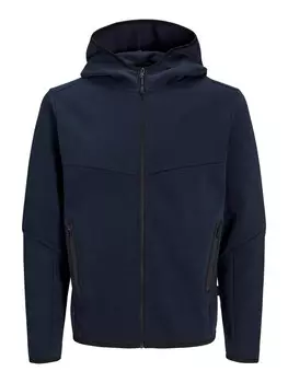Толстовка с капюшоном на молнии JACK & JONES JCOFusion, ночной синий