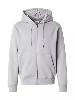 Толстовка с капюшоном на молнии JACK & JONES JJEStar, серый