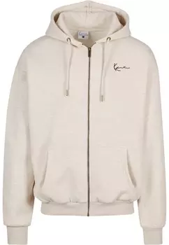 Толстовка с капюшоном на молнии Karl Kani Diner, светло-бежевый