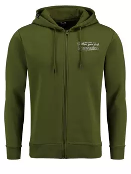 Толстовка с капюшоном на молнии Key Largo PATH, зеленый