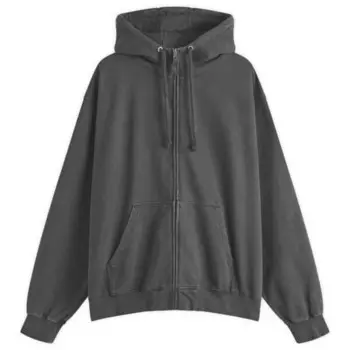 Толстовка с капюшоном на молнии Maison Margiela, черный