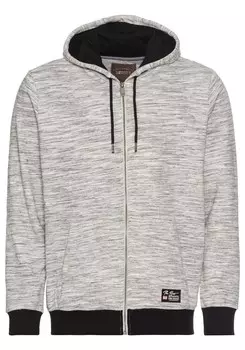 Толстовка с капюшоном на молнии Man's World Zip-Up Hoodie, пятнистый серый