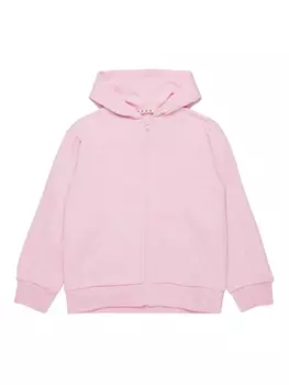 Толстовка с капюшоном на молнии Marni Kids, розовый