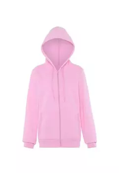 Толстовка с капюшоном на молнии NALLY Zip-Up Hoodie, розовый