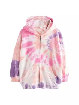 Толстовка с капюшоном на молнии Next, цвет Pink/Powder