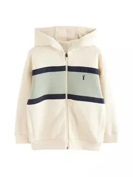 Толстовка с капюшоном на молнии Next, кремовый