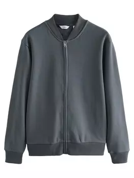 Толстовка с капюшоном на молнии Next, темно-серый