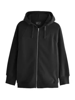Толстовка с капюшоном на молнии Next Zip-Up Hoodie, черный